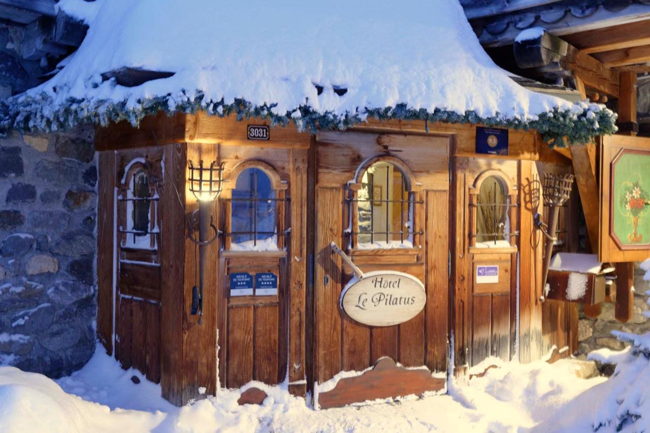 Hotel 3 Etoiles -Restaurant Le Pilatus Courchevel Kültér fotó